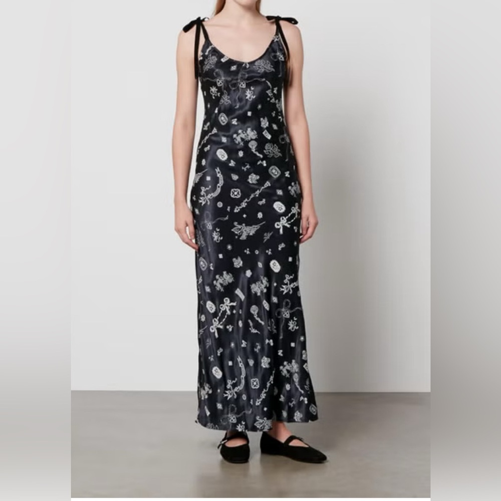 NWT Damson Madder Black Slip Dress